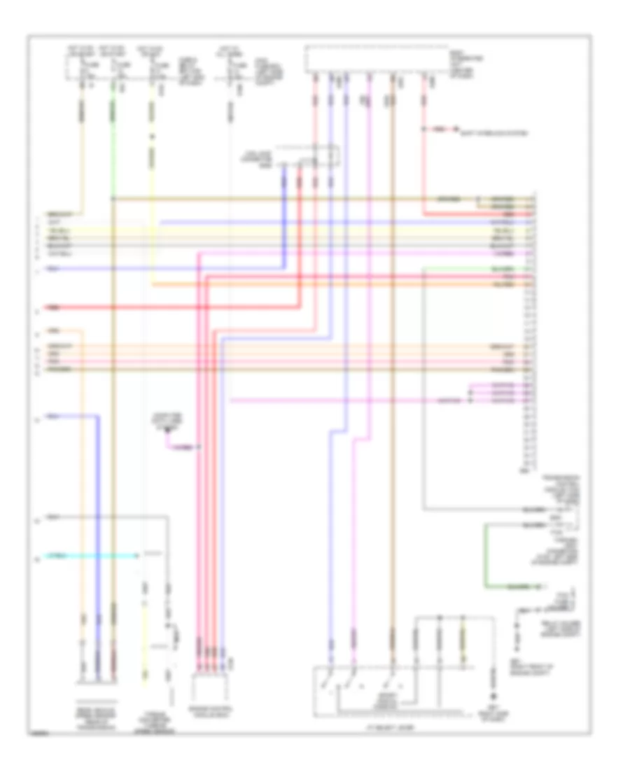 Transmission Wiring Diagram, 4 Speed AT (2 of 2) for Subaru Outback XT Limited 2008