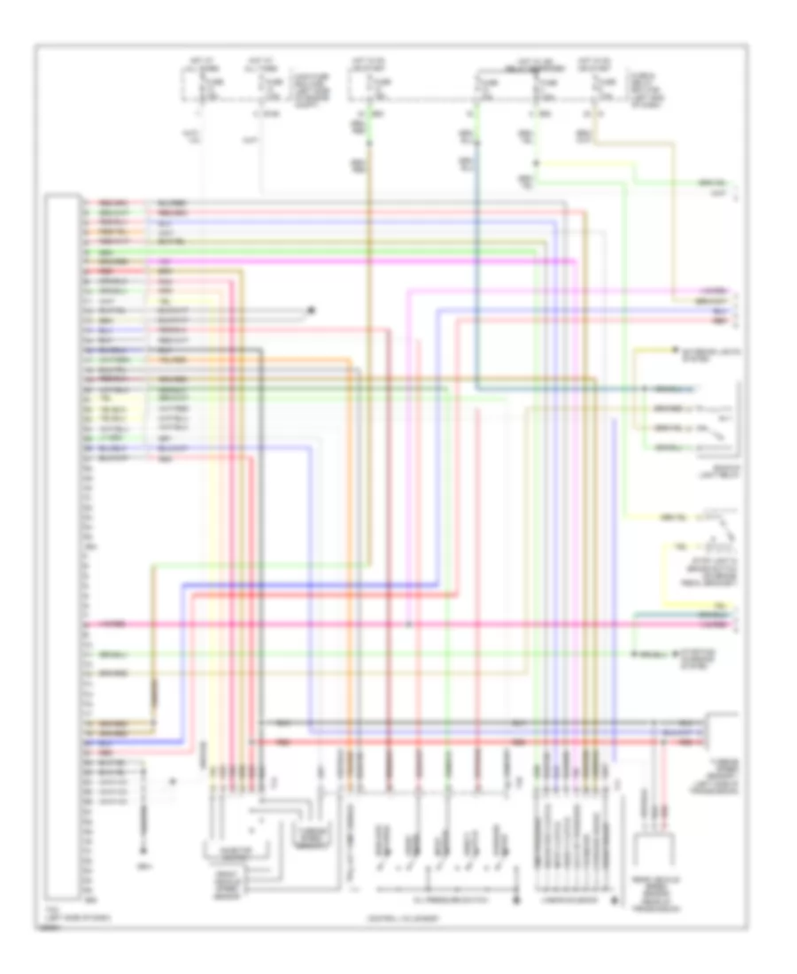 Transmission Wiring Diagram 5 Speed A T 1 of 2 for Subaru Outback XT Limited 2008