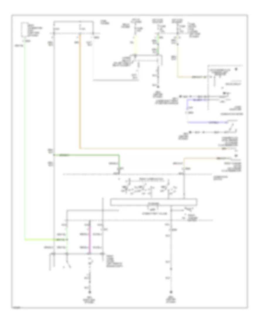 Электросхема передних стеклоочистителей дворников и омывателя лобового стекла, С HEV для Subaru XV Crosstrek Premium 2014