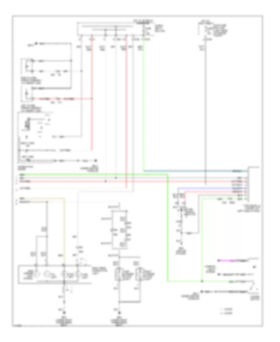 Exterior Lamps Wiring Diagram without HEV 1 of 2 for Subaru XV Crosstrek Premium 2014