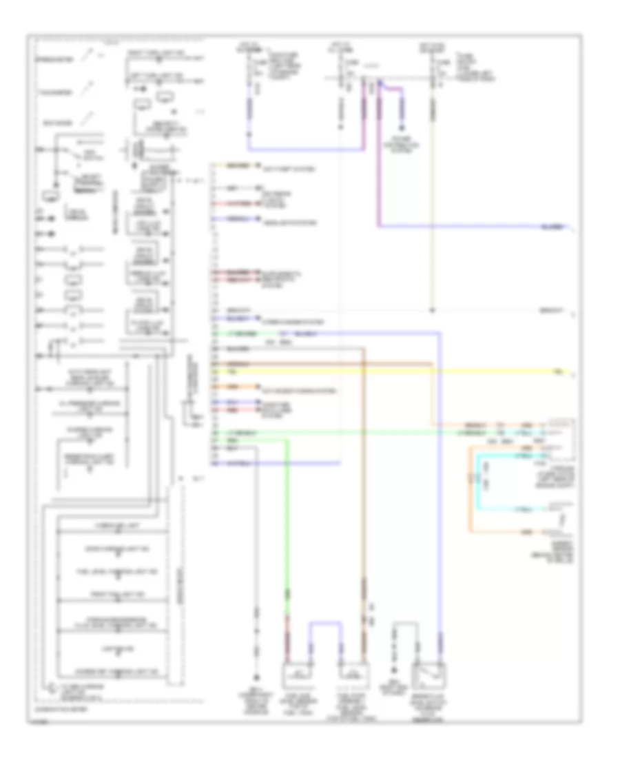 Instrument Cluster Wiring Diagram, with HEV (1 of 3) for Subaru XV Crosstrek Premium 2014