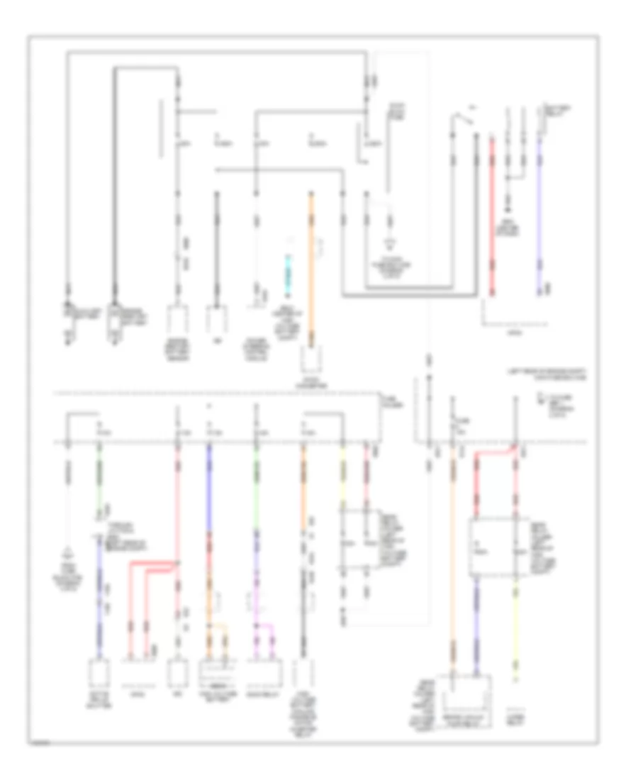 Power Distribution Wiring Diagram, with HEV without Push Button Start (1 of 5) for Subaru XV Crosstrek Premium 2014