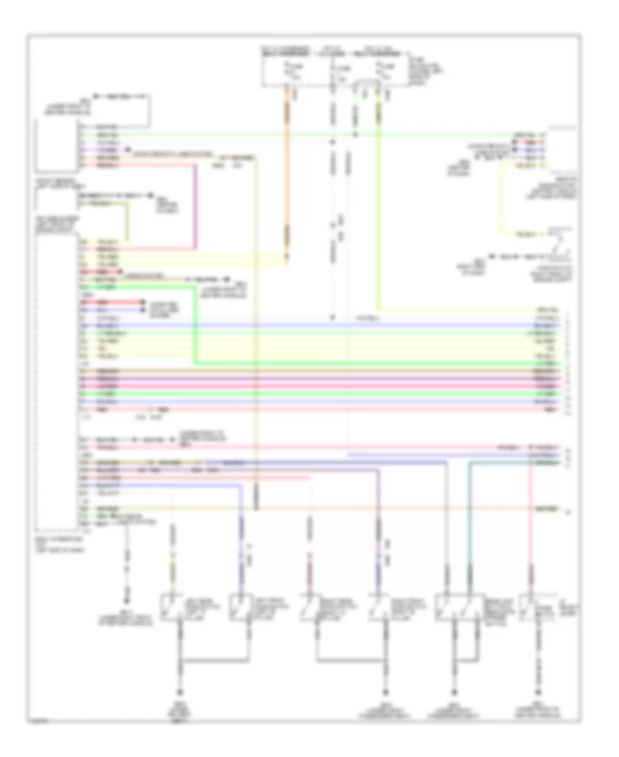 Power Door Locks Wiring Diagram, with HEV  Keyless Access System (1 of 4) for Subaru XV Crosstrek Premium 2014