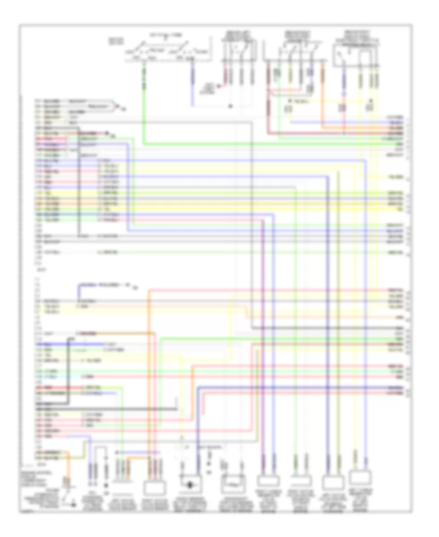 2.5L Turbo, Engine Performance Wiring Diagram (1 of 4) for Subaru Forester X 2006