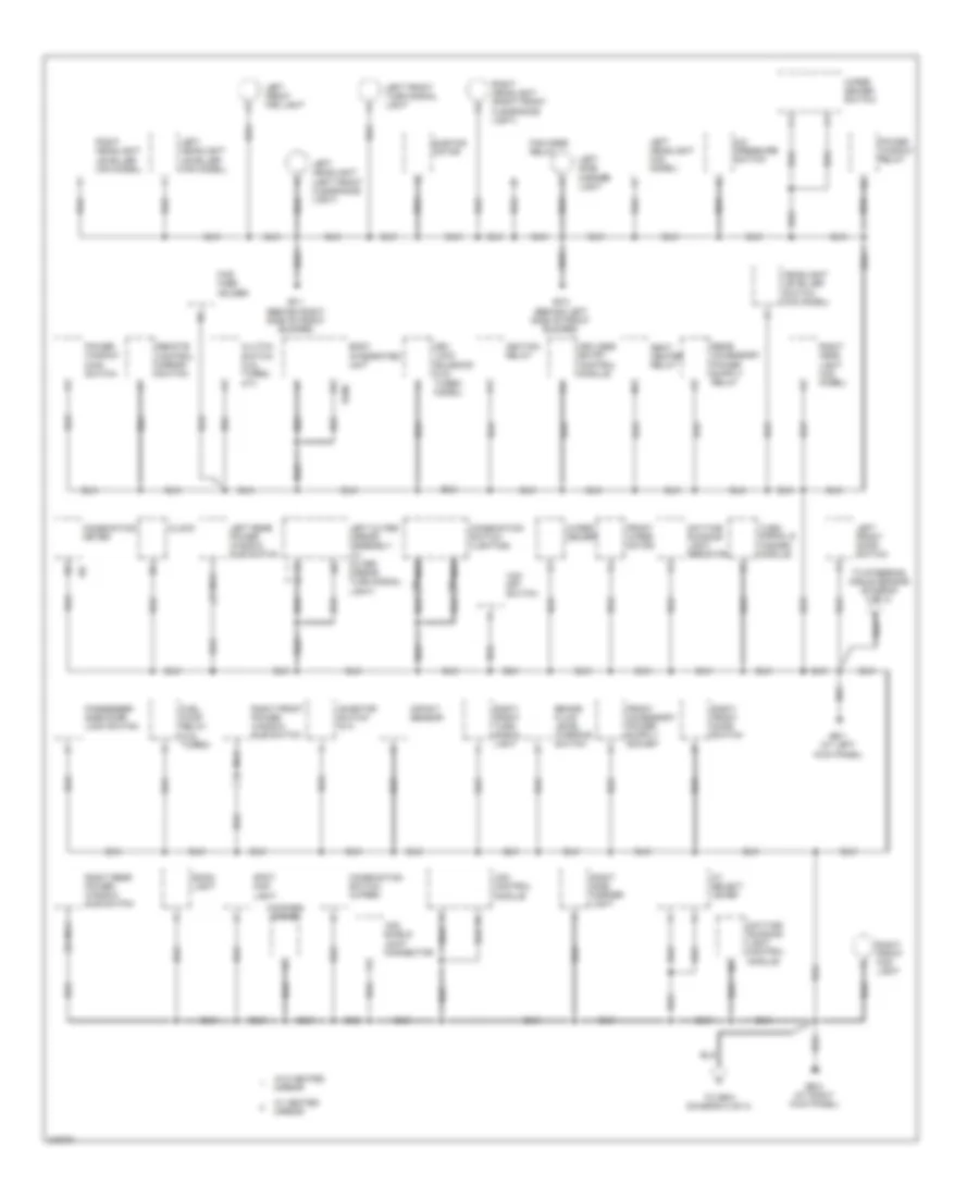 Ground Distribution Wiring Diagram 1 of 3 for Subaru Forester X 2006