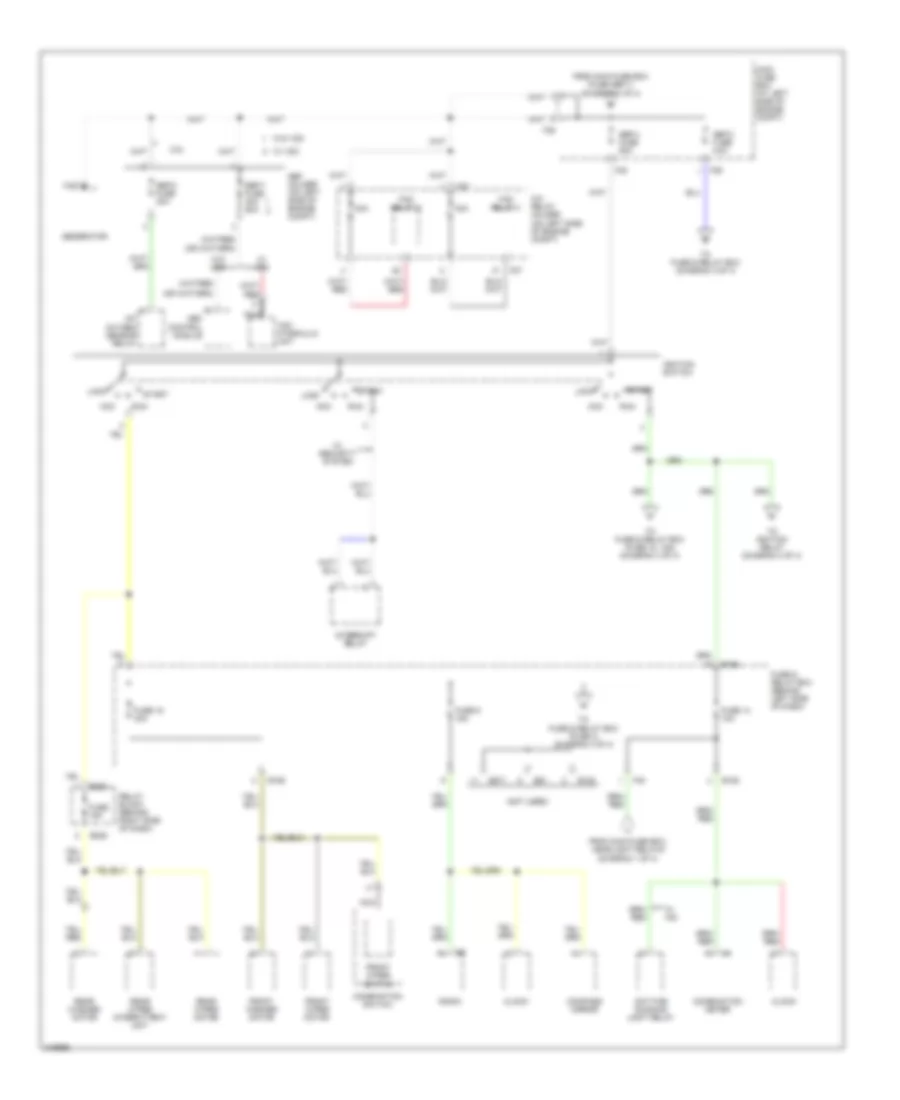 Power Distribution Wiring Diagram (2 of 4) for Subaru Forester X 2006