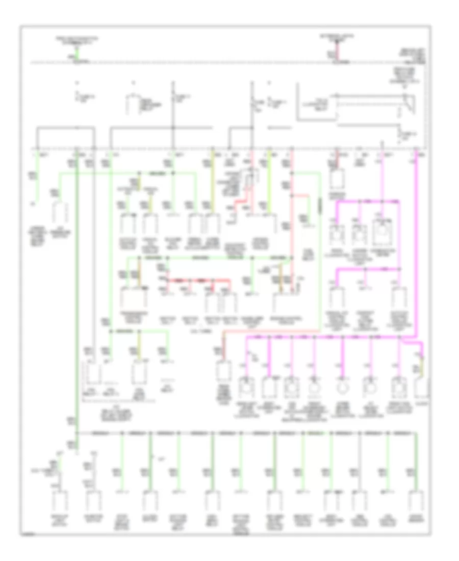 Power Distribution Wiring Diagram 4 of 4 for Subaru Forester X 2006