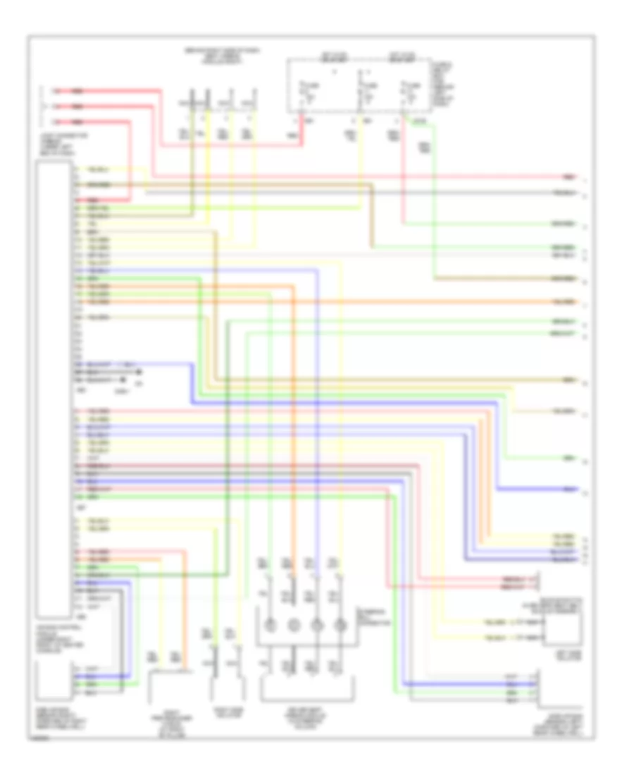 Supplemental Restraints Wiring Diagram 1 of 2 for Subaru Forester X 2006