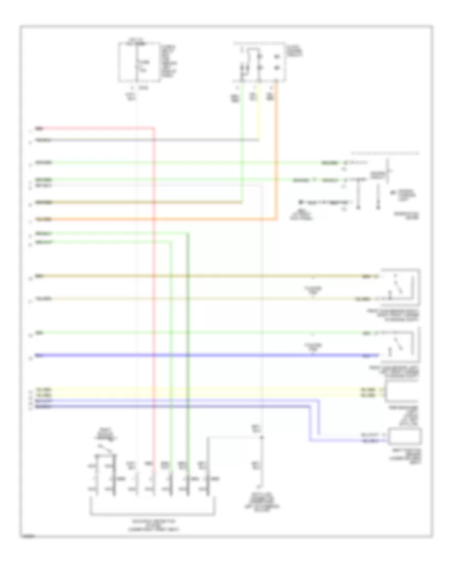 Supplemental Restraints Wiring Diagram 2 of 2 for Subaru Forester X 2006