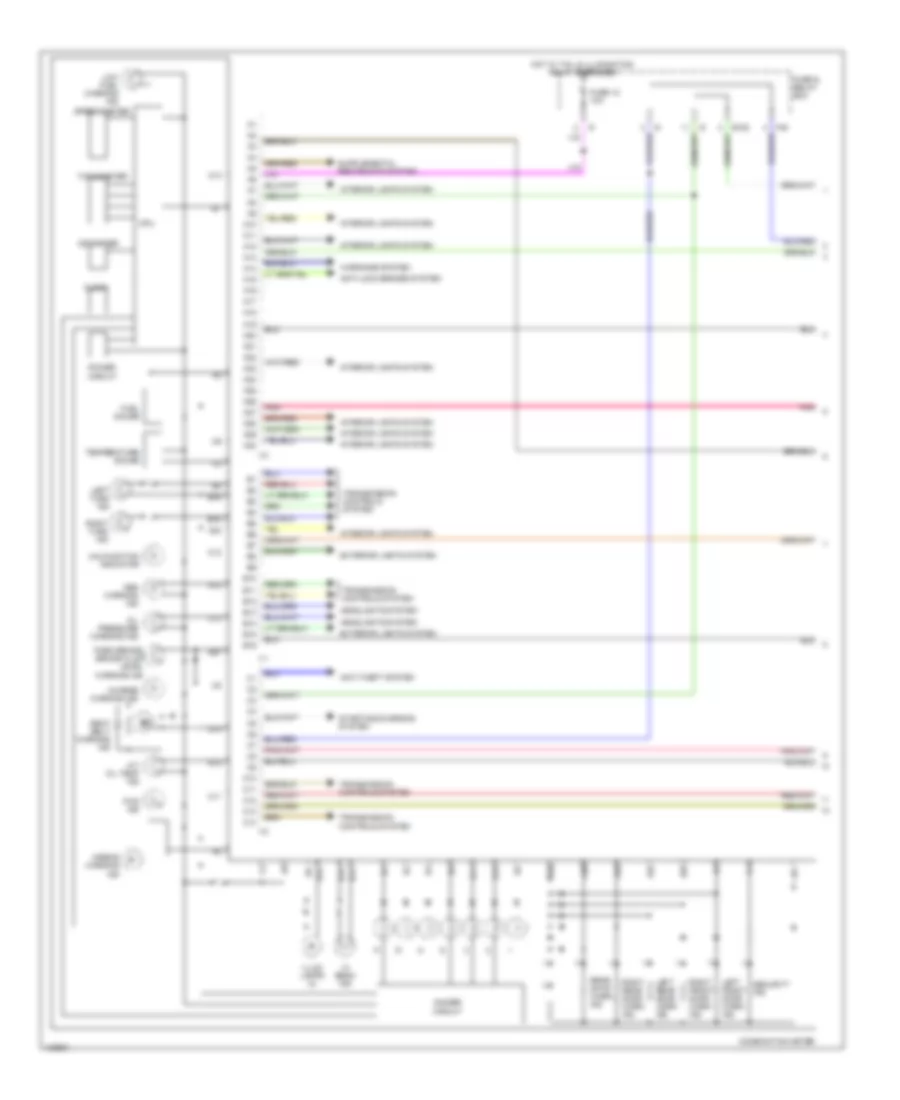 Instrument Cluster Wiring Diagram 1 of 2 for Subaru Legacy L 2000