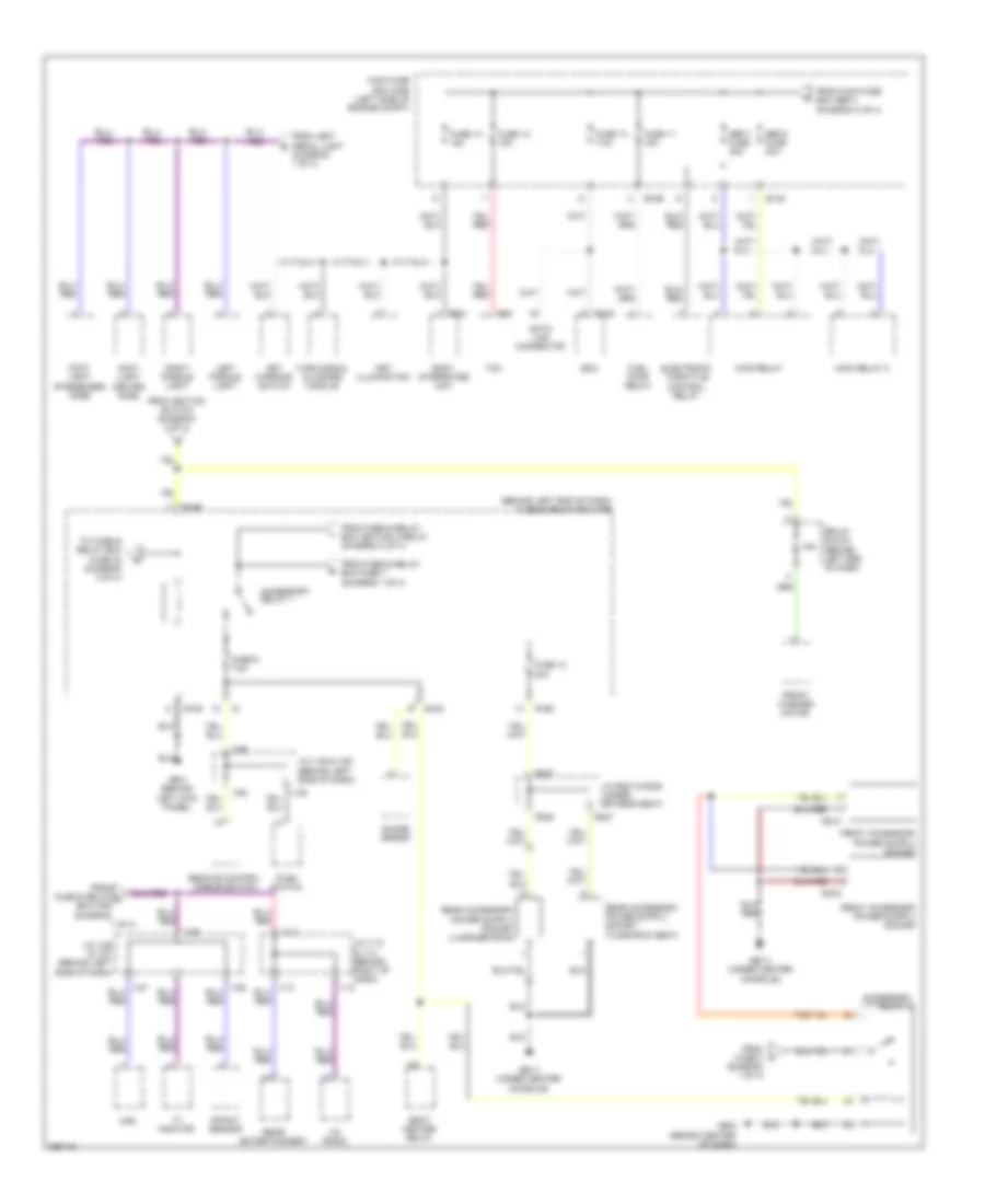 Power Distribution Wiring Diagram 4 of 4 for Subaru Tribeca 2008