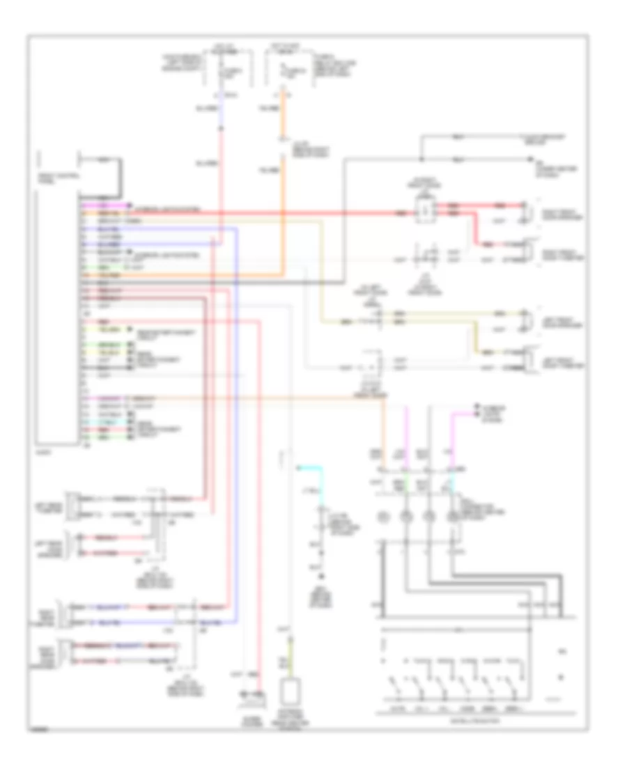 Radio Wiring Diagram without Rear Seat Entertainment for Subaru Tribeca 2008