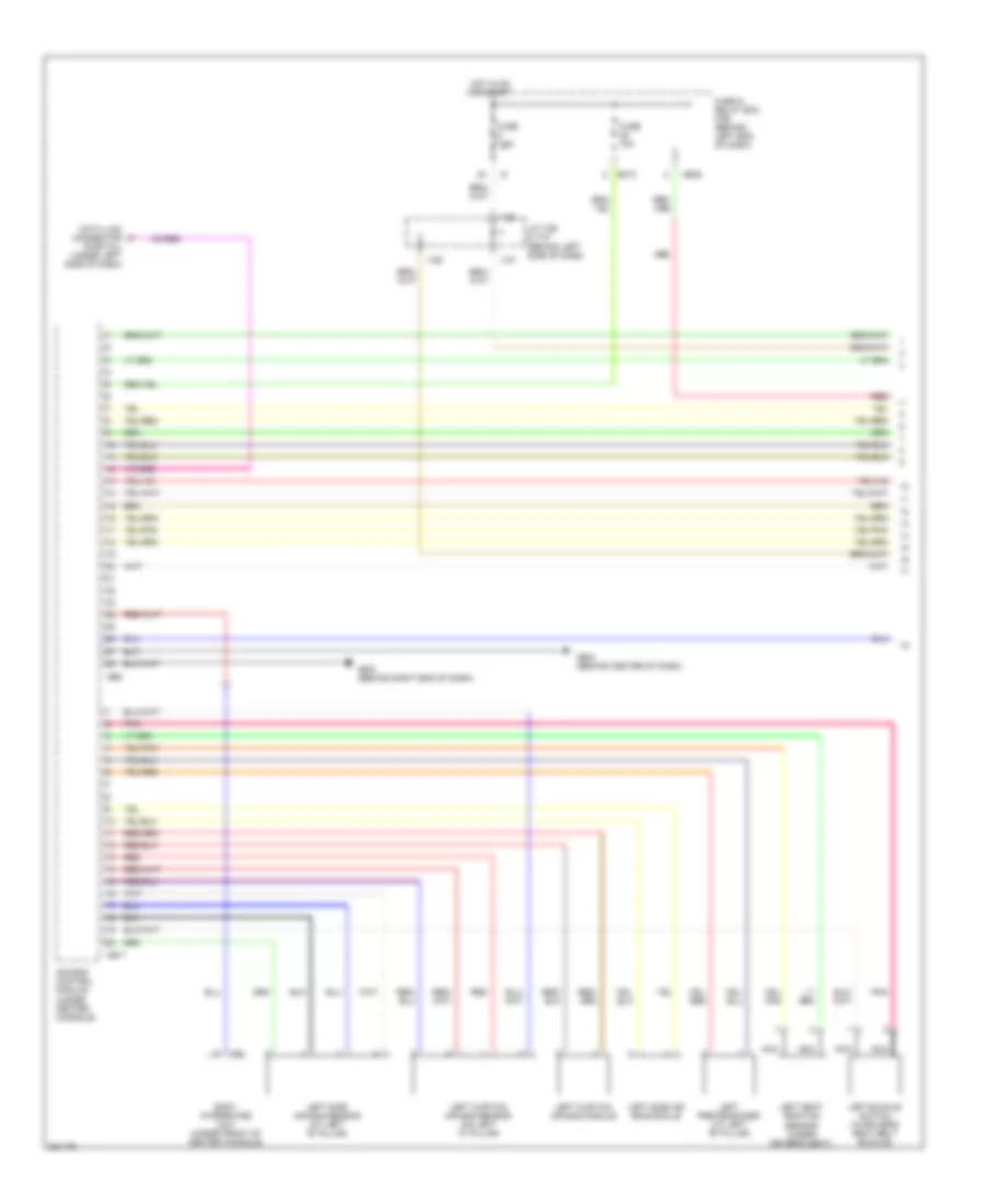 Supplemental Restraints Wiring Diagram 1 of 2 for Subaru Tribeca 2008