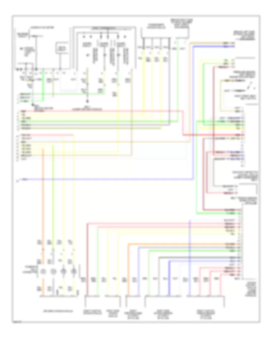 Supplemental Restraints Wiring Diagram 2 of 2 for Subaru Tribeca 2008