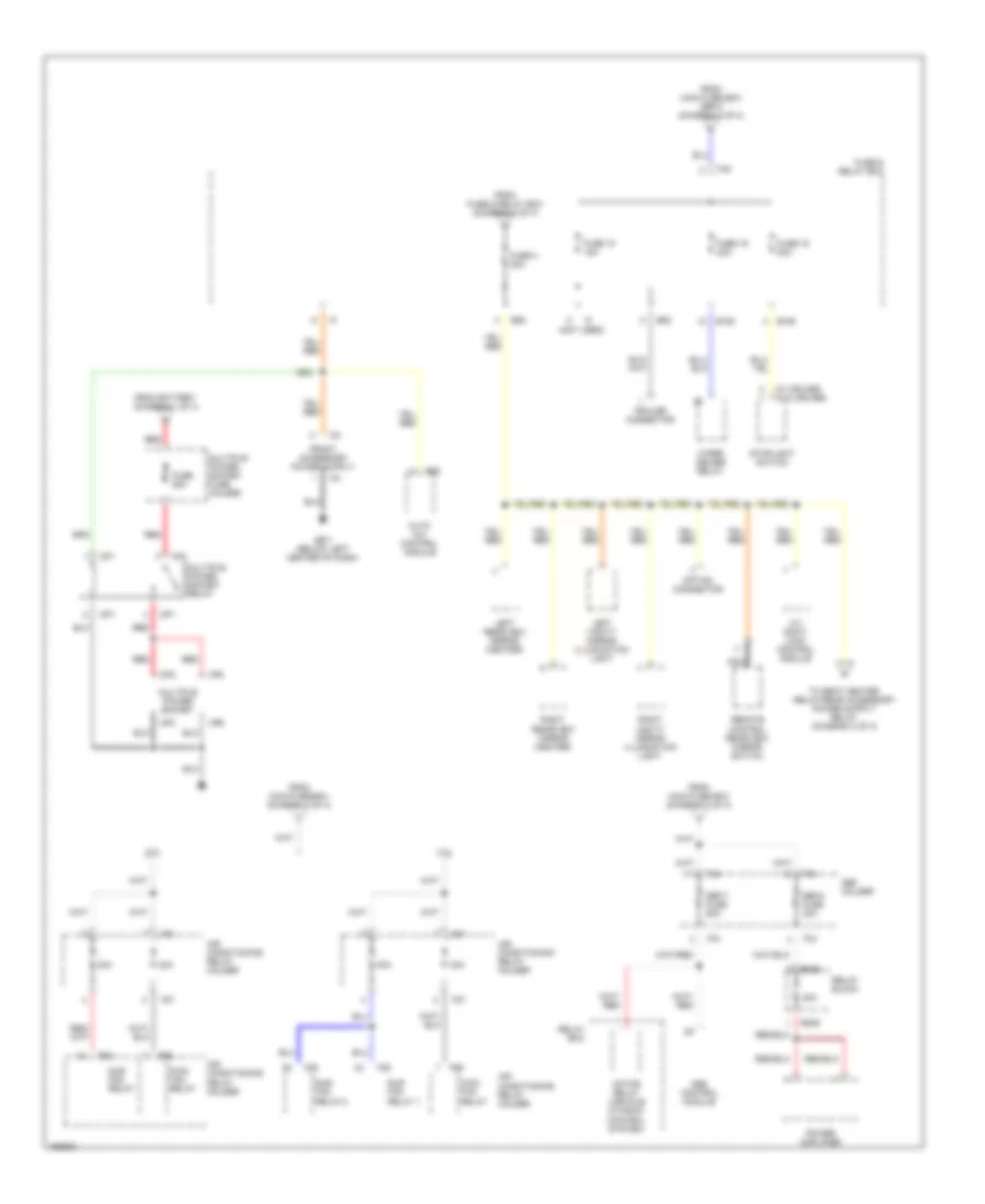 Power Distribution Wiring Diagram (4 of 4) for Subaru Outback Limited 2002