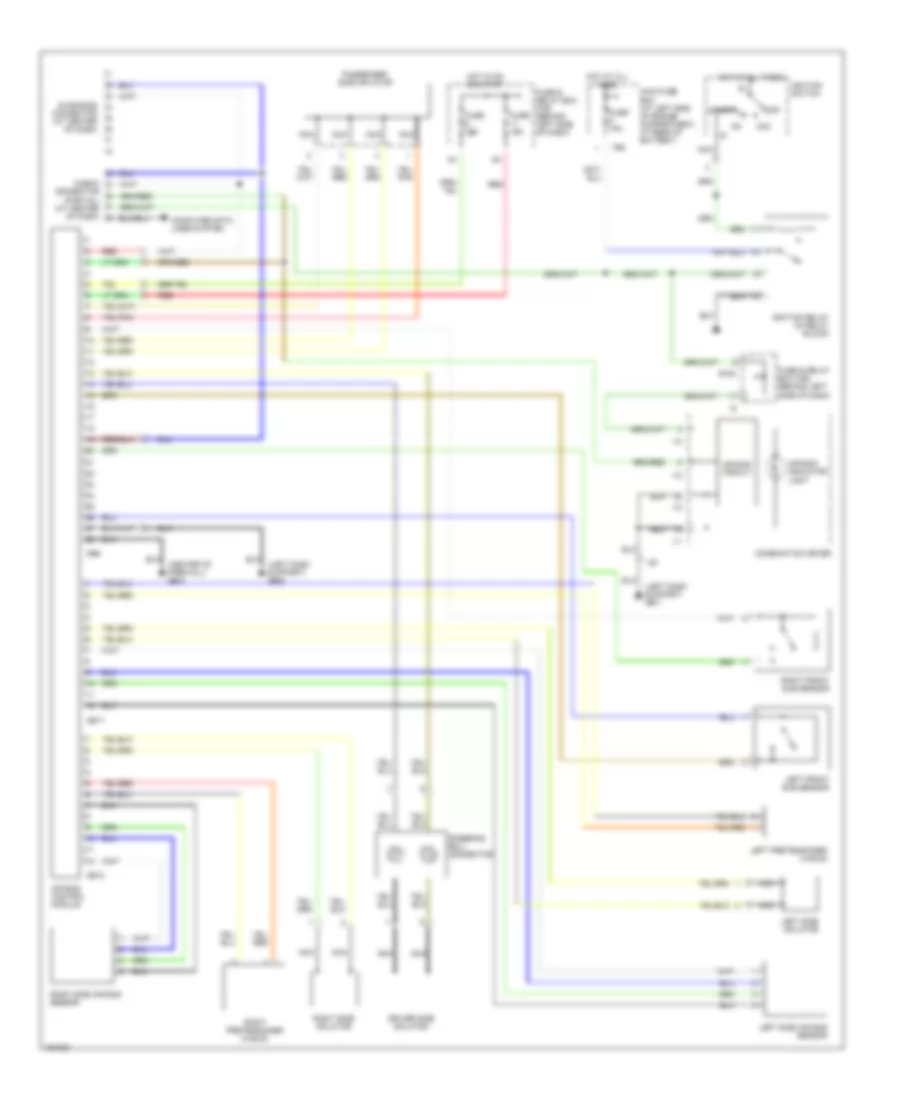 Supplemental Restraint Wiring Diagram for Subaru Outback Limited 2002