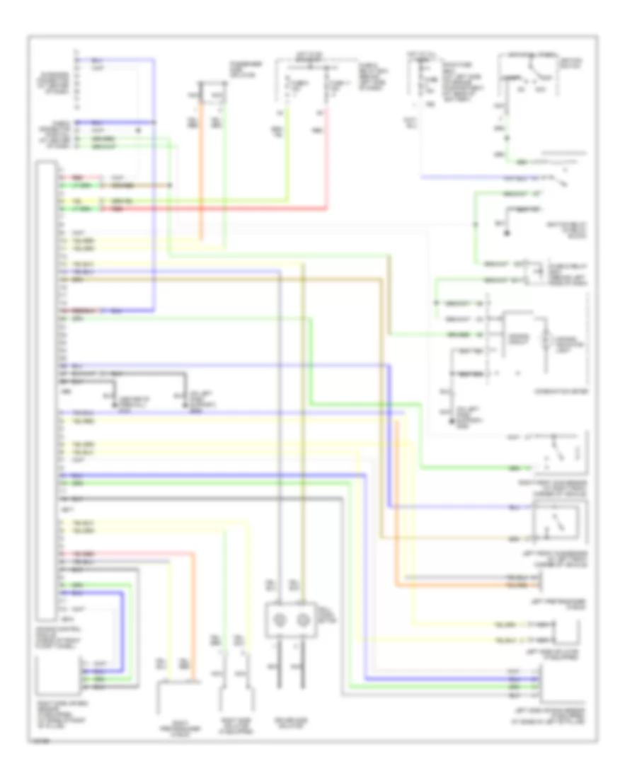 Supplemental Restraint Wiring Diagram for Subaru Outback 2000