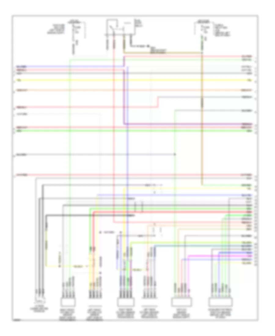 3.6L, Engine Performance Wiring Diagram (4 of 5) for Subaru Tribeca Limited 2008