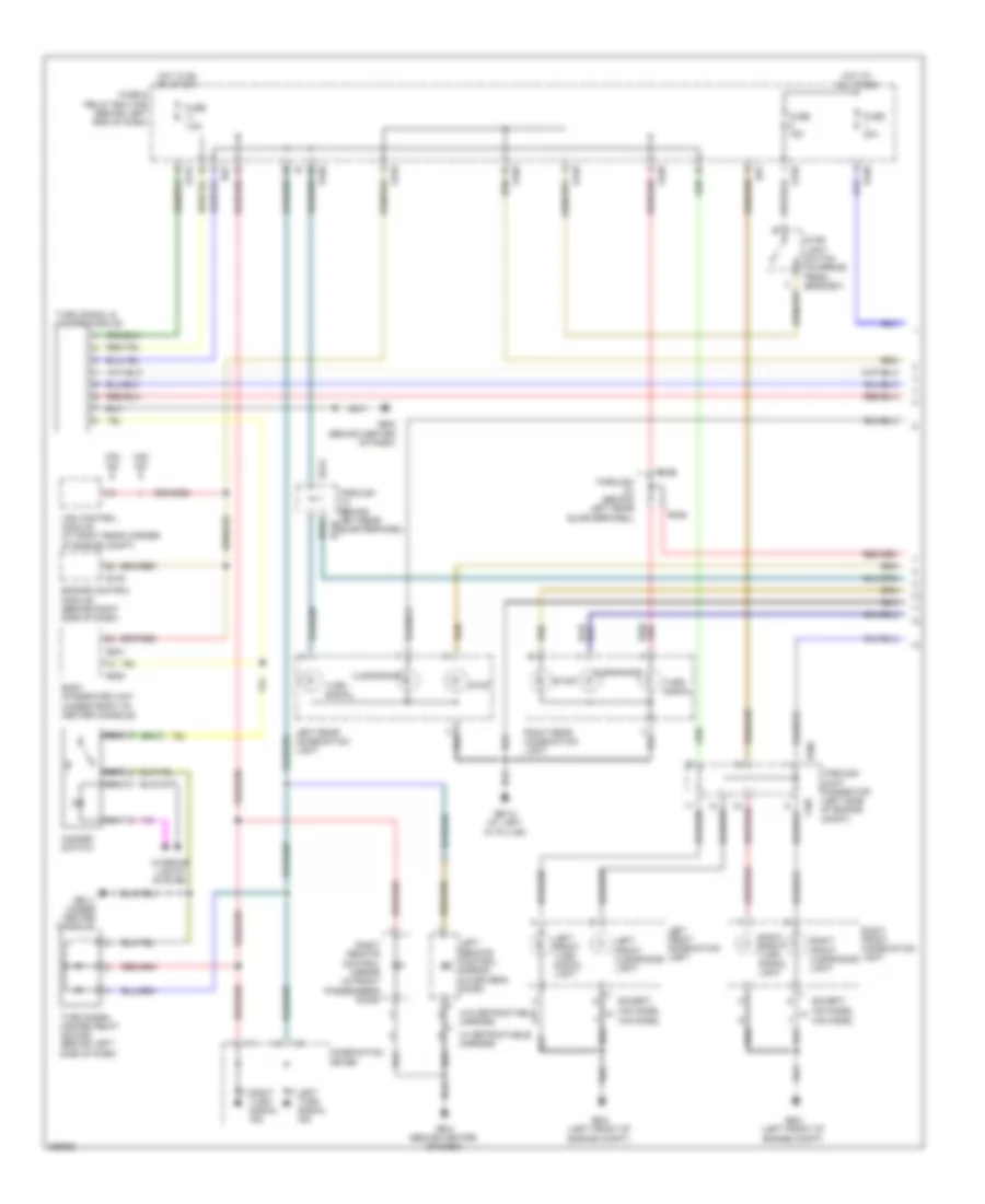 Exterior Lamps Wiring Diagram (1 of 2) for Subaru Tribeca Limited 2008