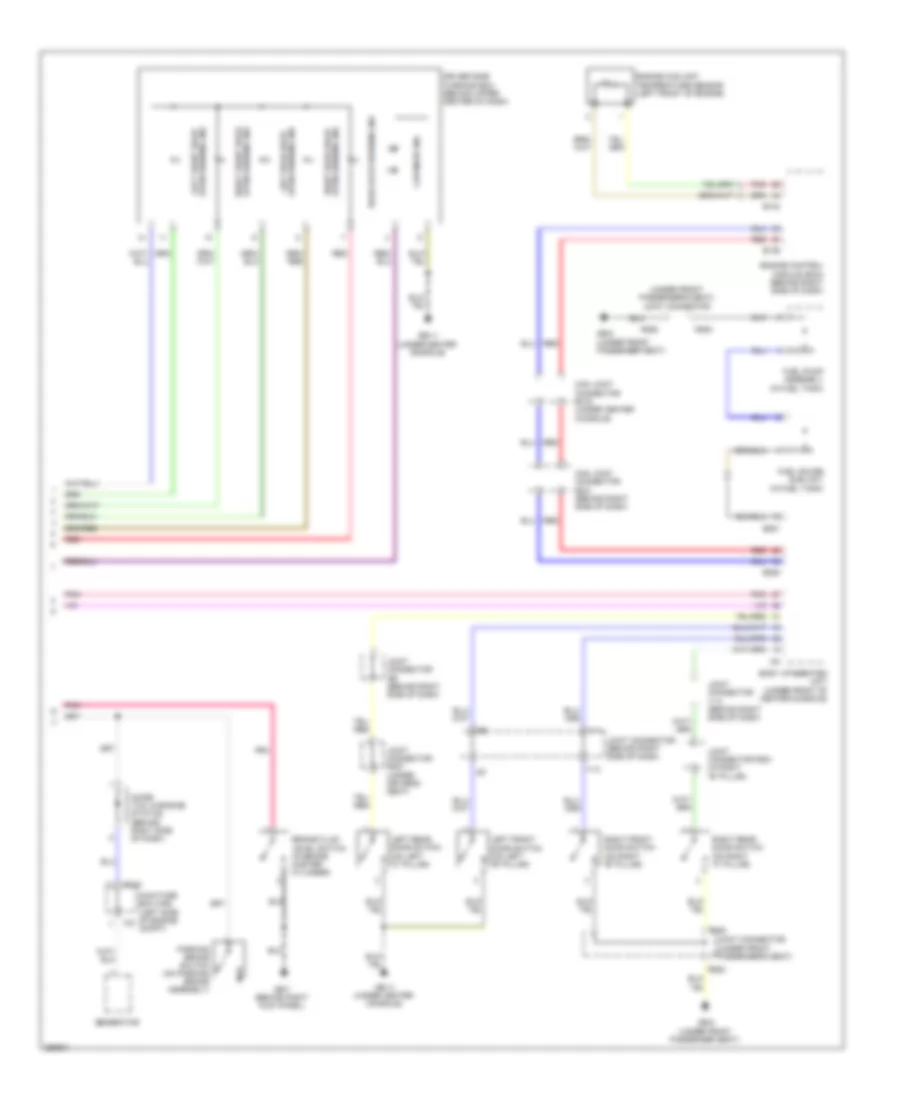 Instrument Cluster Wiring Diagram 2 of 2 for Subaru Tribeca Limited 2008
