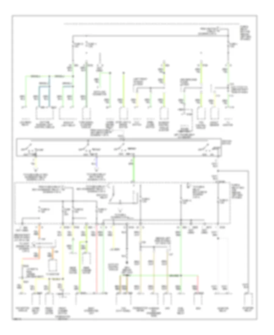 Power Distribution Wiring Diagram 2 of 4 for Subaru Tribeca Limited 2008