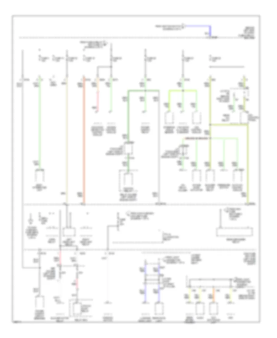 Power Distribution Wiring Diagram 3 of 4 for Subaru Tribeca Limited 2008