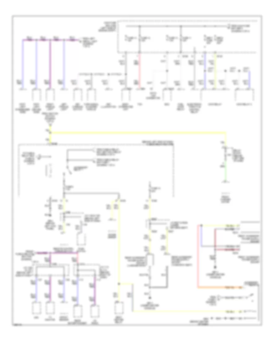Power Distribution Wiring Diagram (4 of 4) for Subaru Tribeca Limited 2008