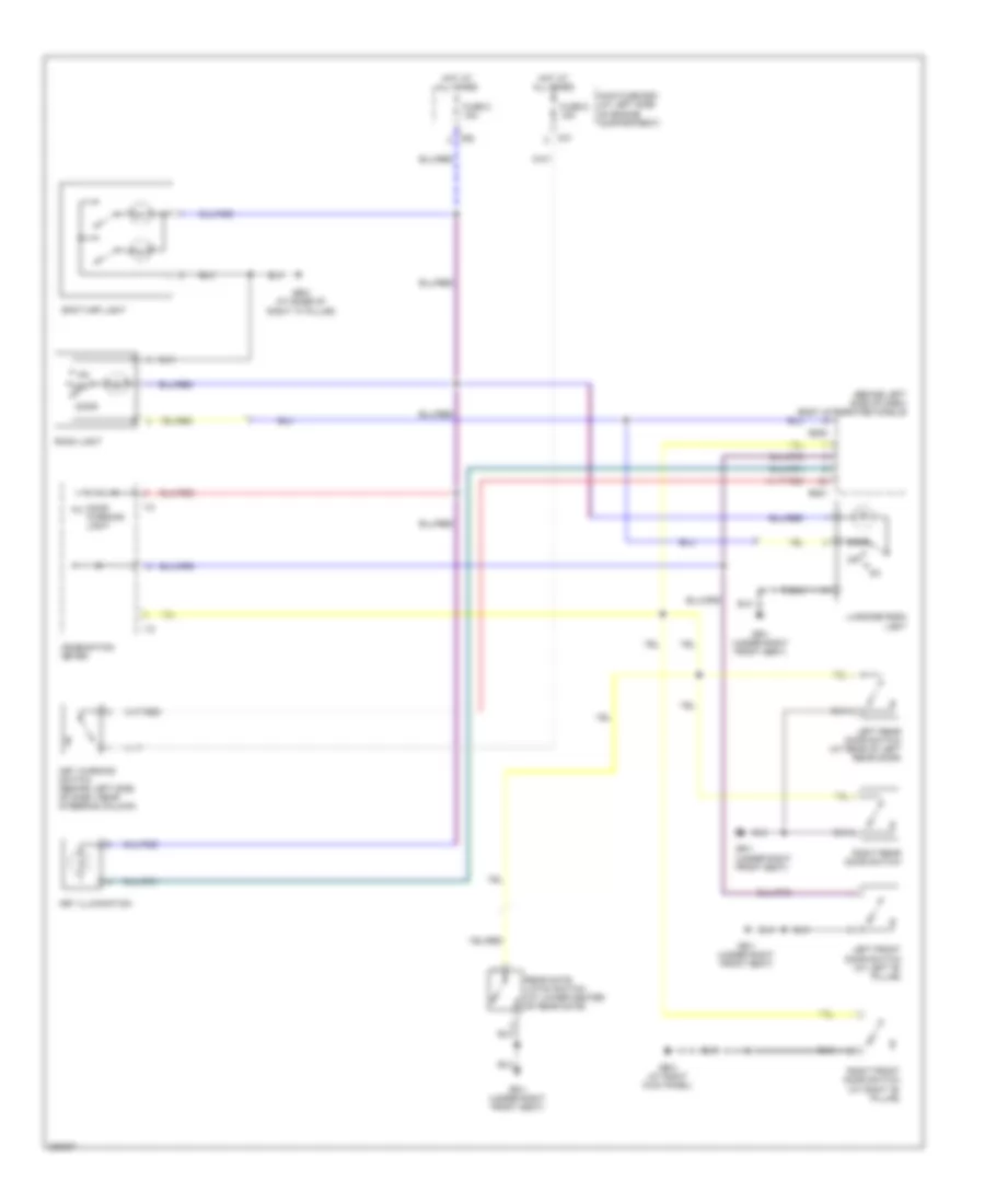 Courtesy Lamps Wiring Diagram for Subaru Forester XT Limited 2006