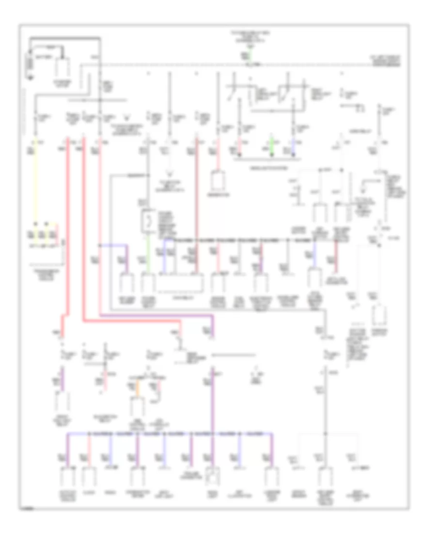 Power Distribution Wiring Diagram 1 of 4 for Subaru Forester XT Limited 2006
