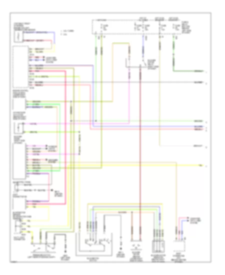 Manual AC Wiring Diagram (1 of 2) for Subaru Forester X 2009