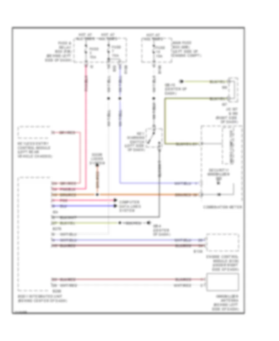 Immobilizer Wiring Diagram for Subaru Forester X 2009