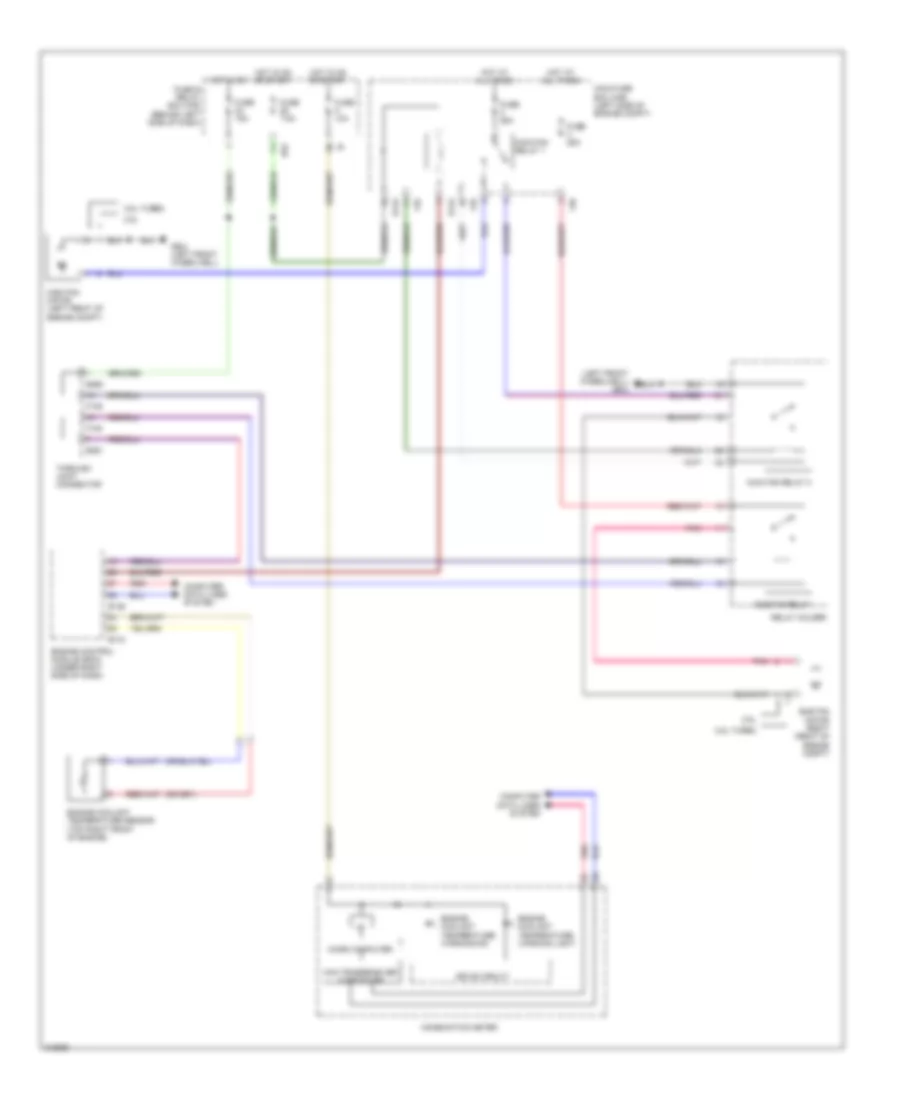 Cooling Fan Wiring Diagram for Subaru Forester X 2009