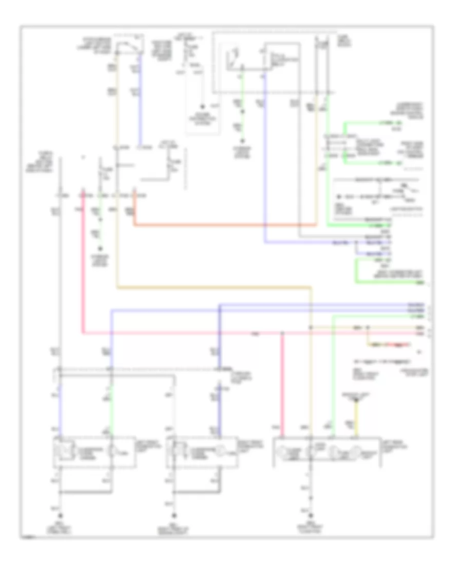 Exterior Lamps Wiring Diagram 1 of 2 for Subaru Forester X 2009