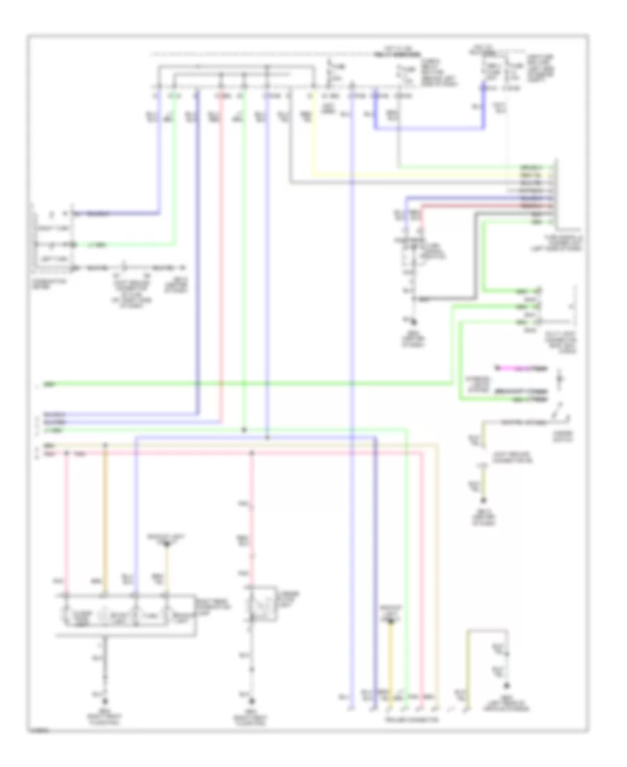 Exterior Lamps Wiring Diagram 2 of 2 for Subaru Forester X 2009