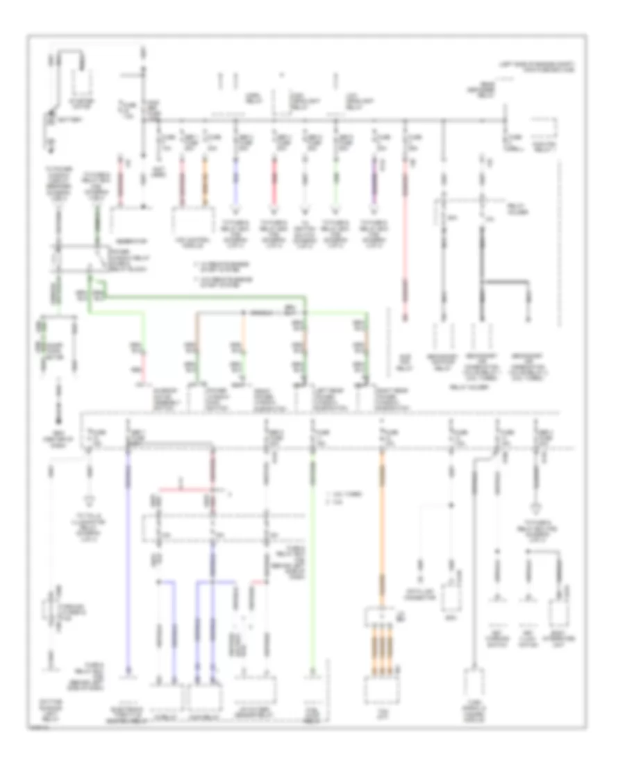 Power Distribution Wiring Diagram 1 of 4 for Subaru Forester X 2009