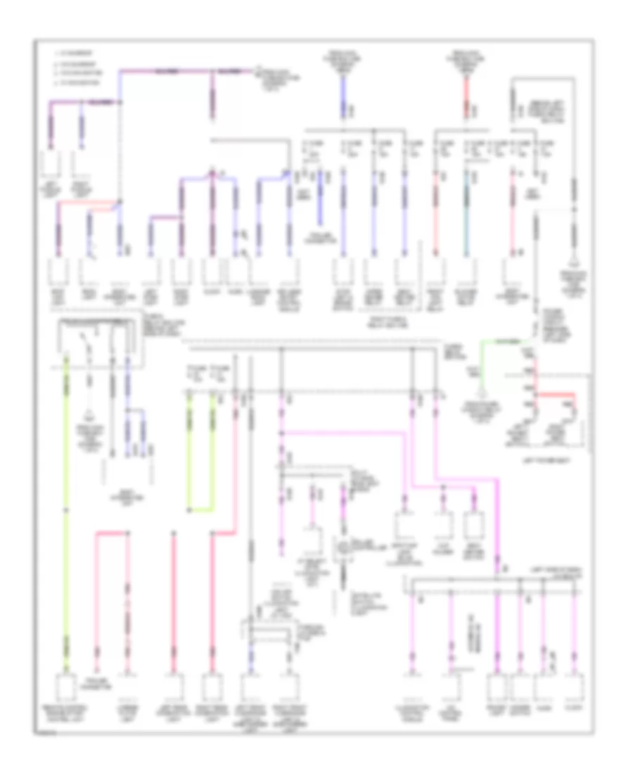 Power Distribution Wiring Diagram 2 of 4 for Subaru Forester X 2009