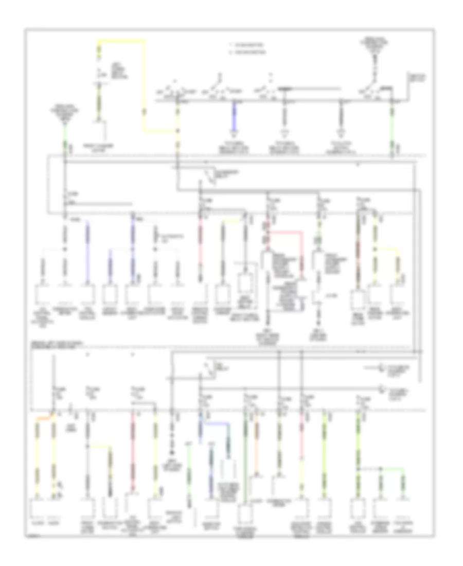Power Distribution Wiring Diagram (3 of 4) for Subaru Forester X 2009
