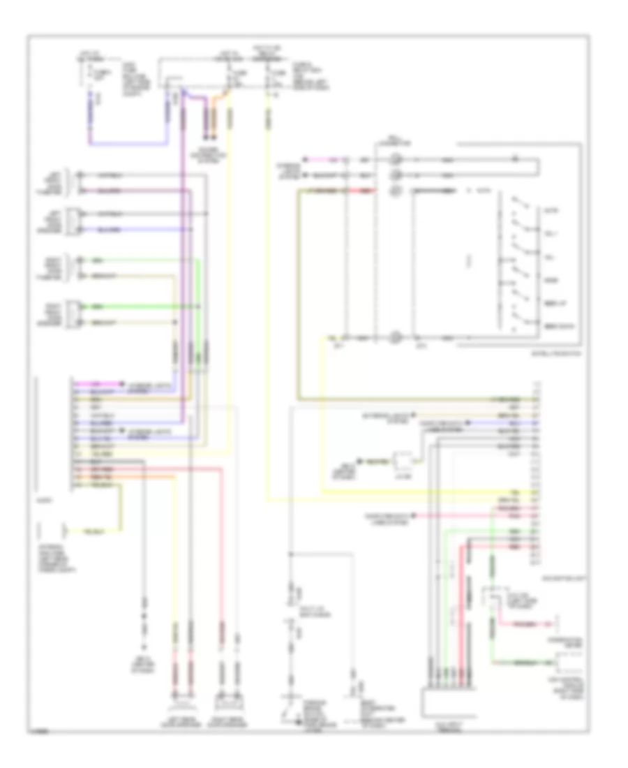 Radio Wiring Diagram with Navigation for Subaru Forester X 2009