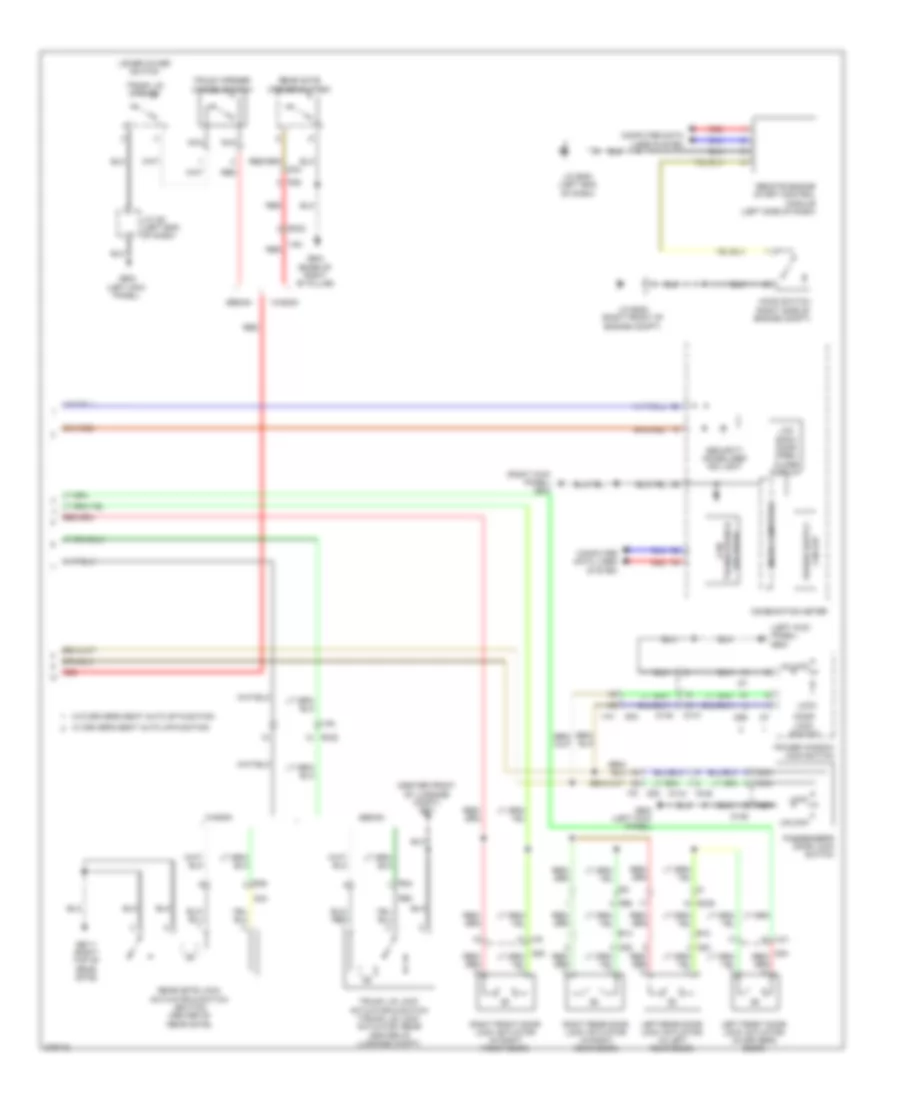 Forced Entry Wiring Diagram (2 of 2) for Subaru Legacy 2012