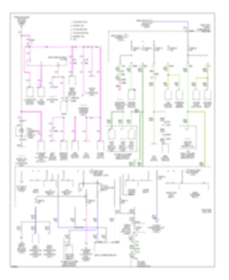 Power Distribution Wiring Diagram 3 of 5 for Subaru Legacy 2012