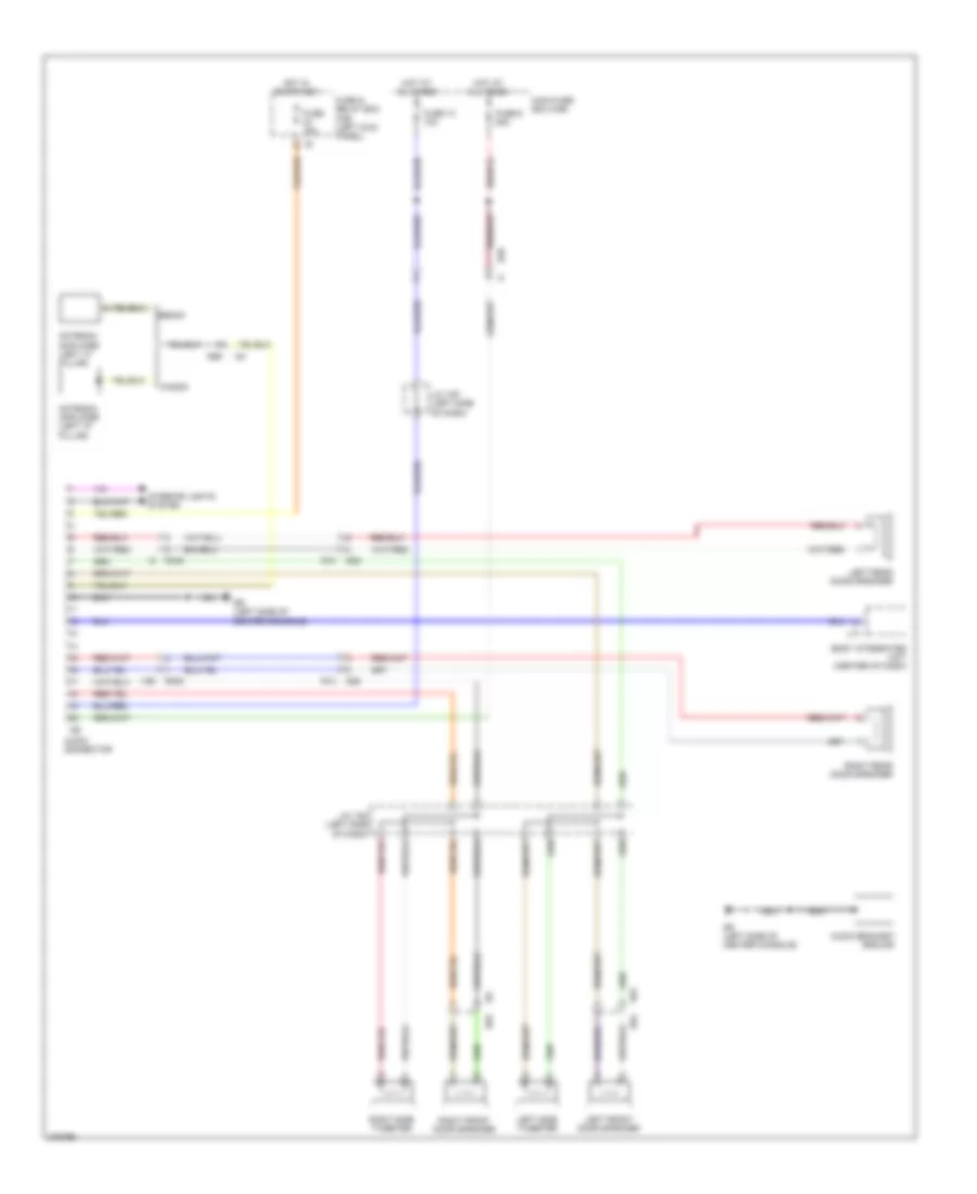 Radio Provision Wiring Diagram for Subaru Legacy 2012