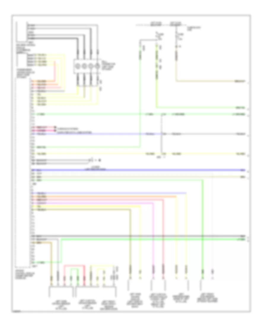Supplemental Restraints Wiring Diagram 1 of 2 for Subaru Legacy 2012
