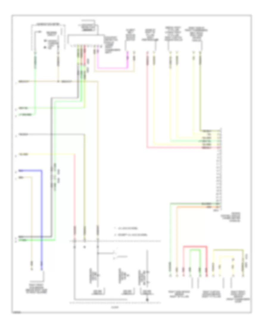 Supplemental Restraints Wiring Diagram (2 of 2) for Subaru Legacy 2012