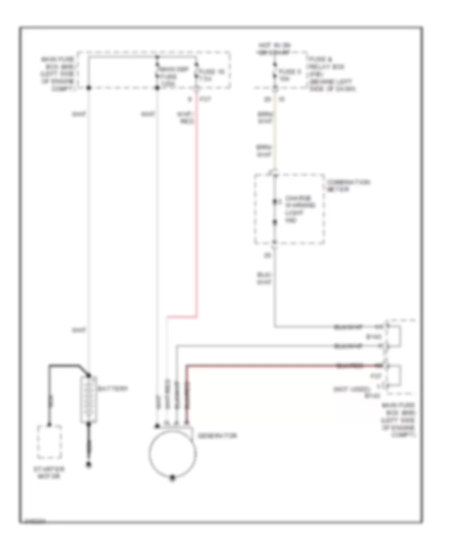 Charging Wiring Diagram for Subaru Forester X Limited 2009