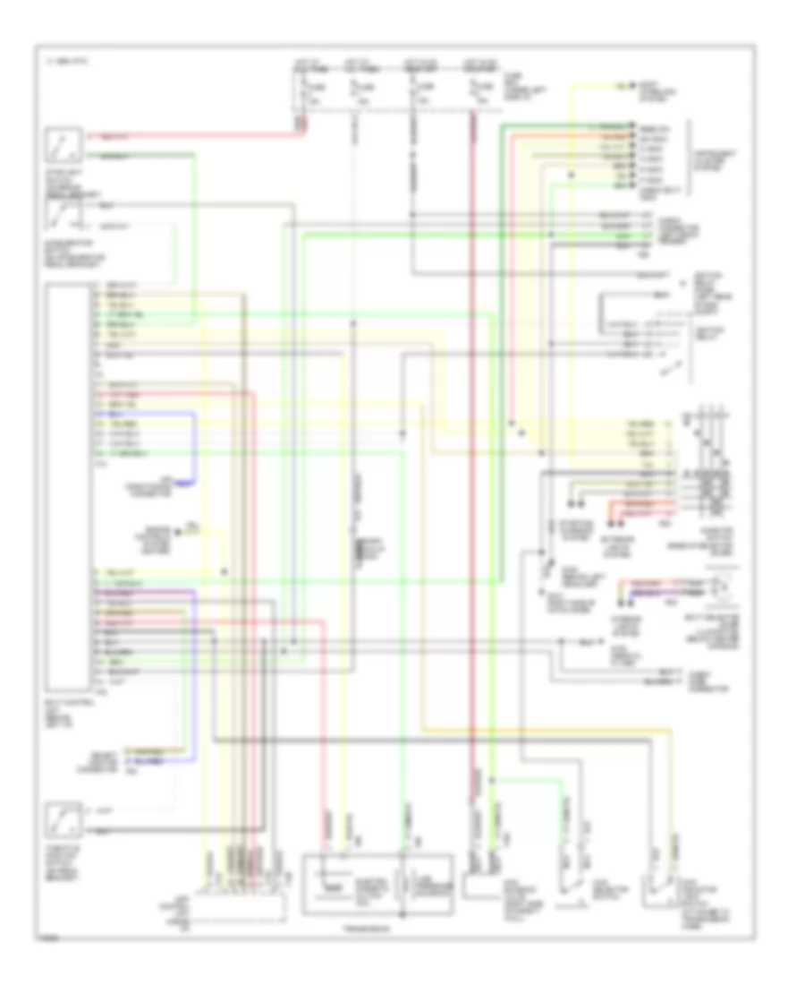 Transmission Wiring Diagram for Subaru Justy GL 1993