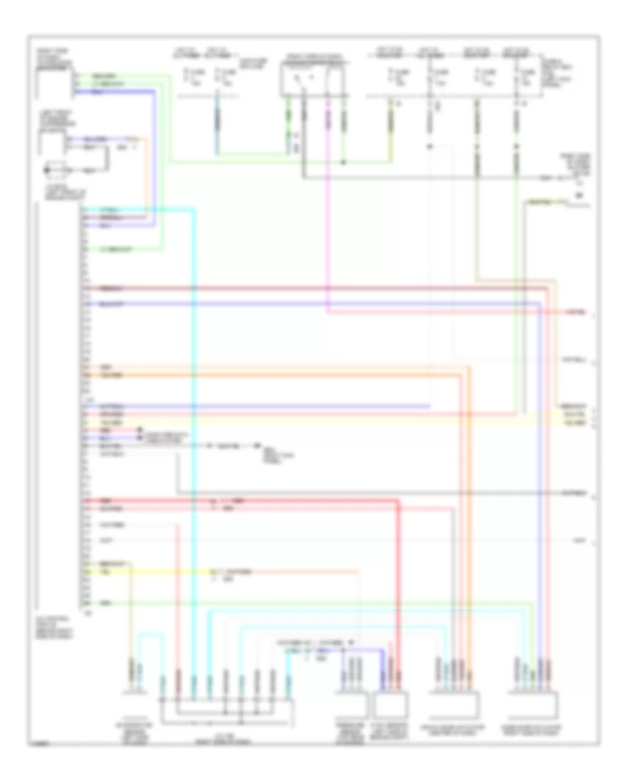 3.6L, Manual AC Wiring Diagram (1 of 2) for Subaru Legacy GT Limited 2012
