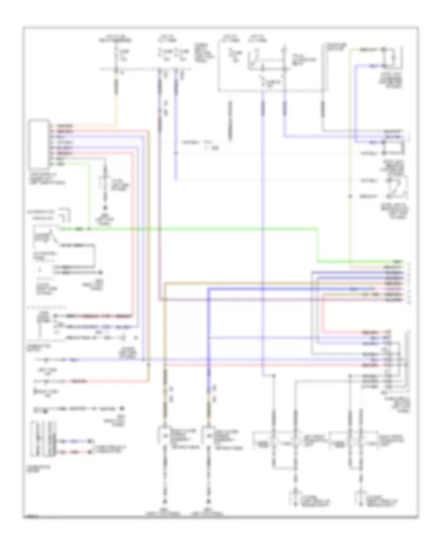 Exterior Lamps Wiring Diagram 1 of 2 for Subaru Legacy GT Limited 2012