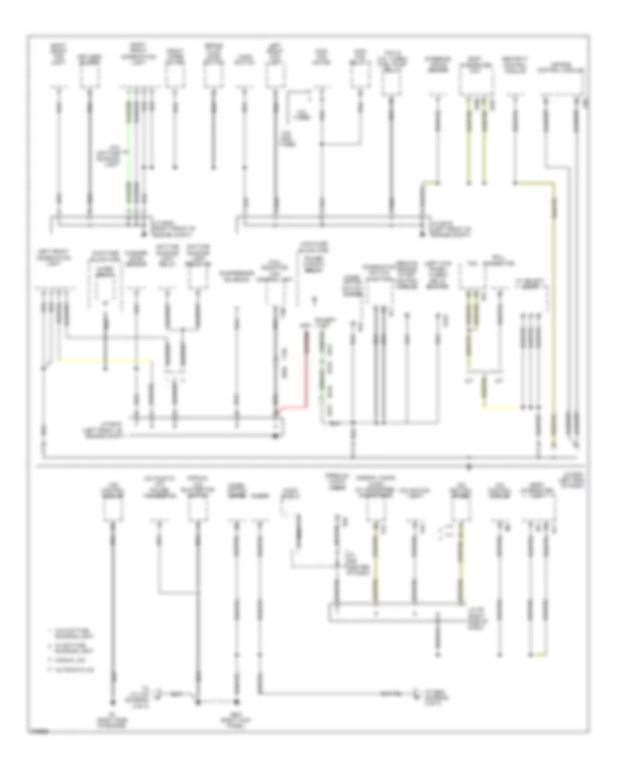 Ground Distribution Wiring Diagram 1 of 3 for Subaru Legacy GT Limited 2012