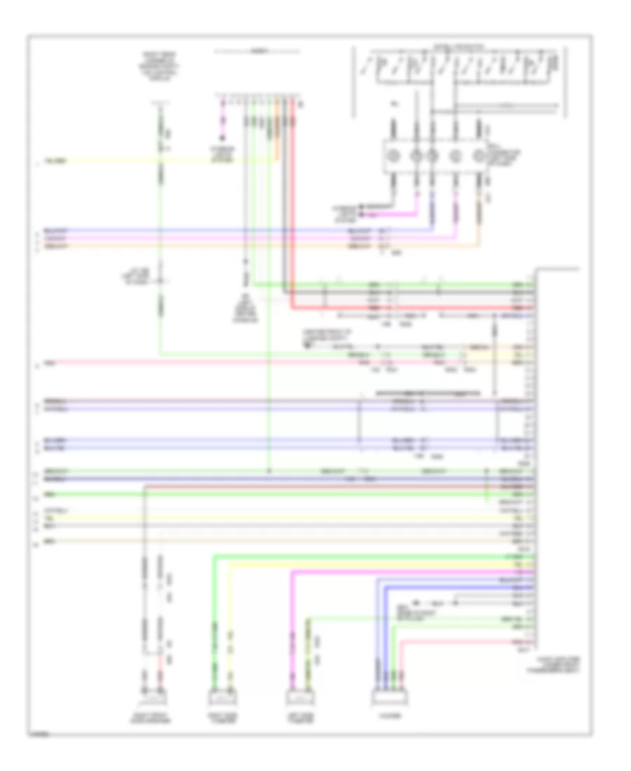 Premium Radio Wiring Diagram 2 of 2 for Subaru Legacy GT Limited 2012