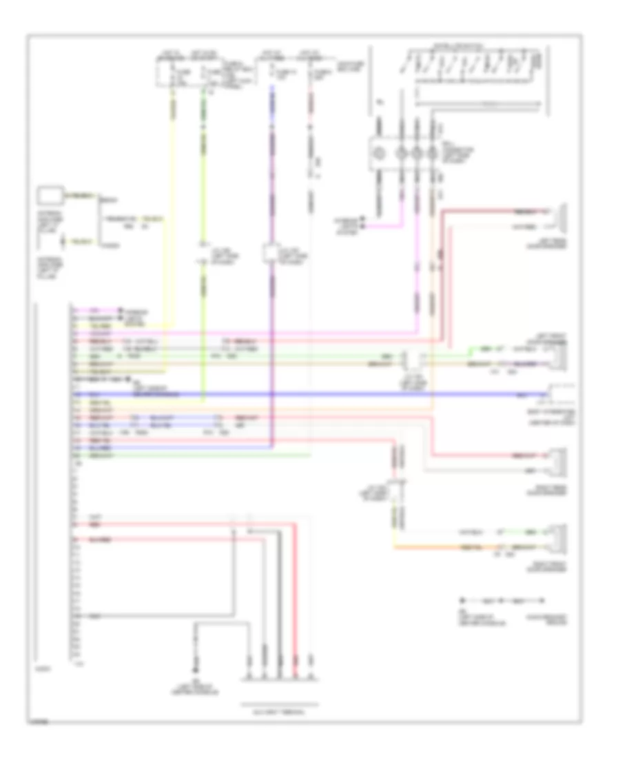 Standard Radio Wiring Diagram, Base for Subaru Legacy GT Limited 2012
